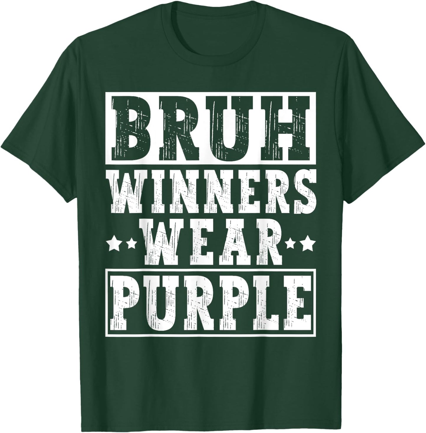 Winners Wear Purple Color Team Sports Day Game Camp Team T-Shirt - T-Shirt | Forest