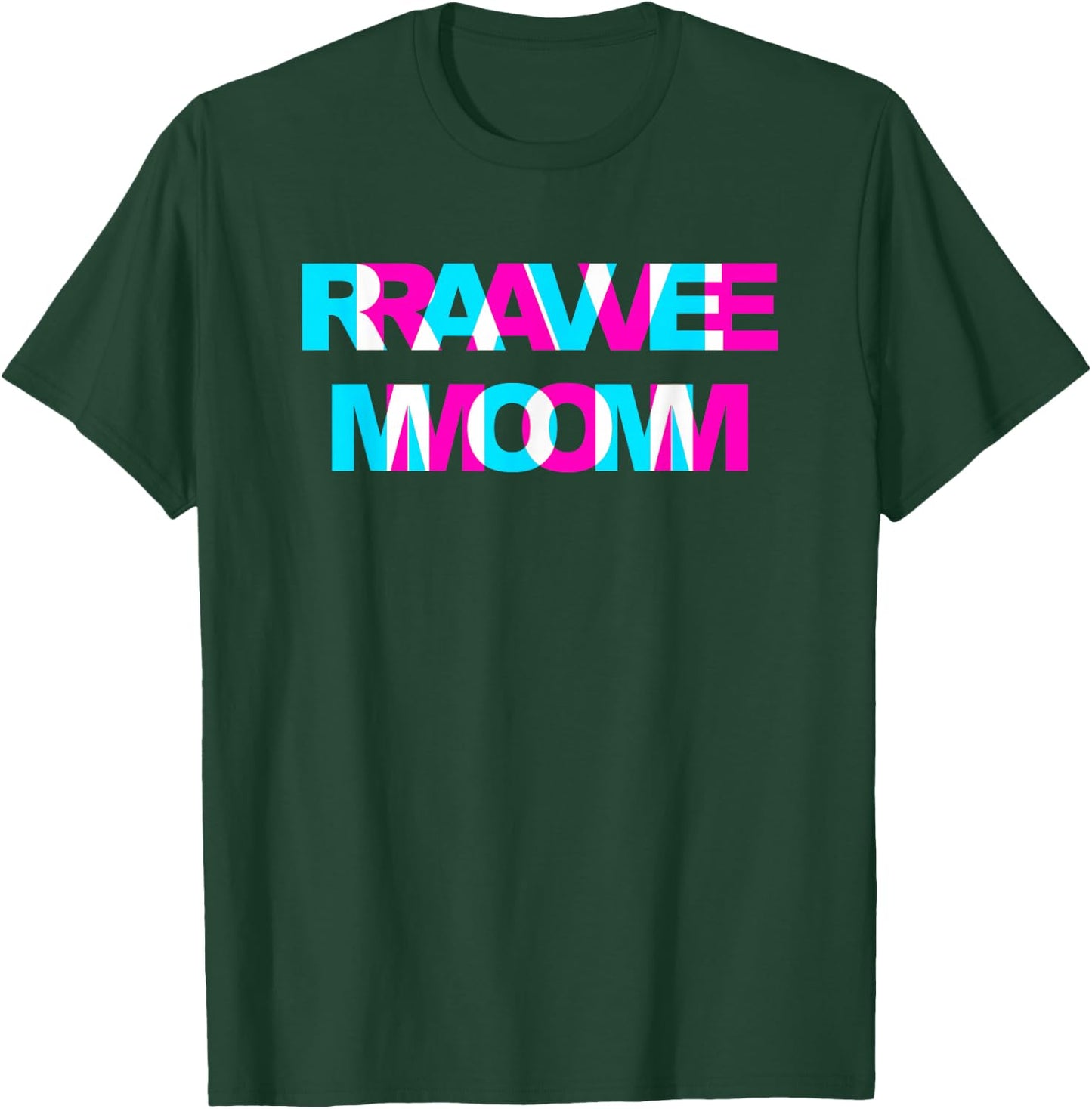 Rave Mom EDM Music Festival Mother Optical Illusion Trippy T-Shirt - T-Shirt | Forest