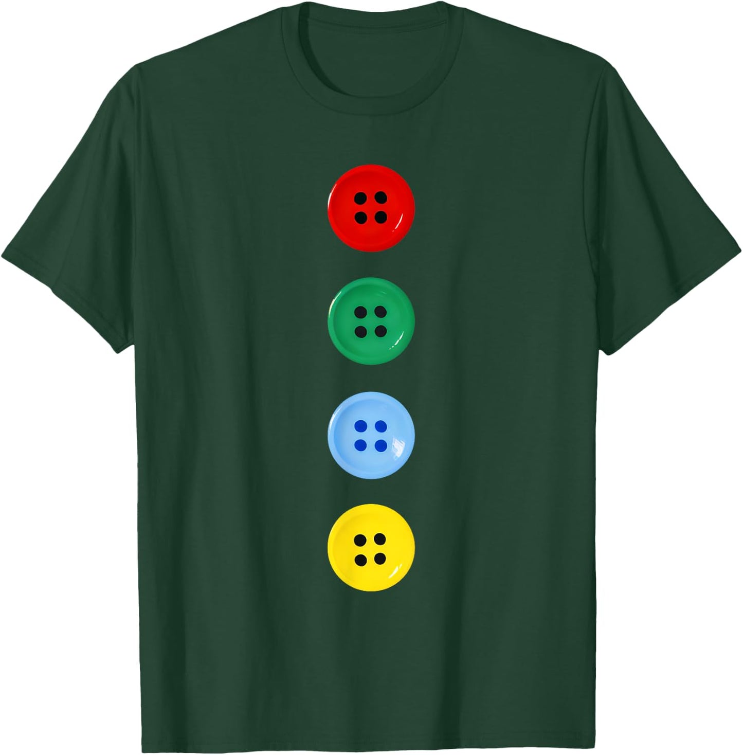 Four Groovy Buttons Blue Cat Funny Halloween Costume Kids T-Shirt - T-Shirt | Forest