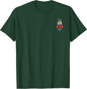Disney Pixar Toy Story Pizza Planet Aliens Rocket Left Chest T-Shirt - T-Shirt | Forest