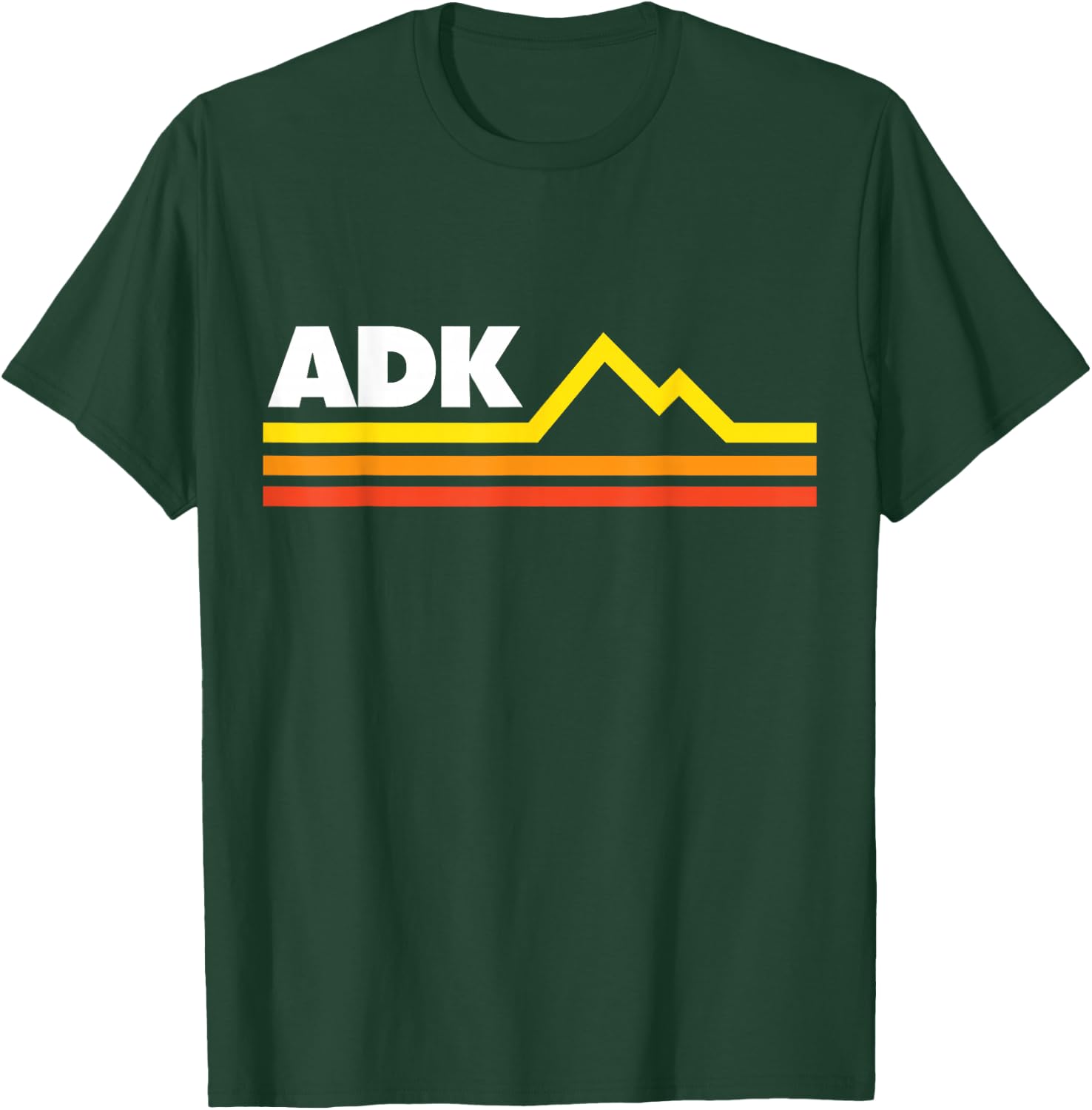 ADK Adirondack Mountains Retro T-Shirt - T-Shirt | Forest