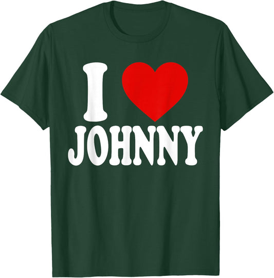 I Love Heart Johnny T-Shirt - T-Shirt | Forest