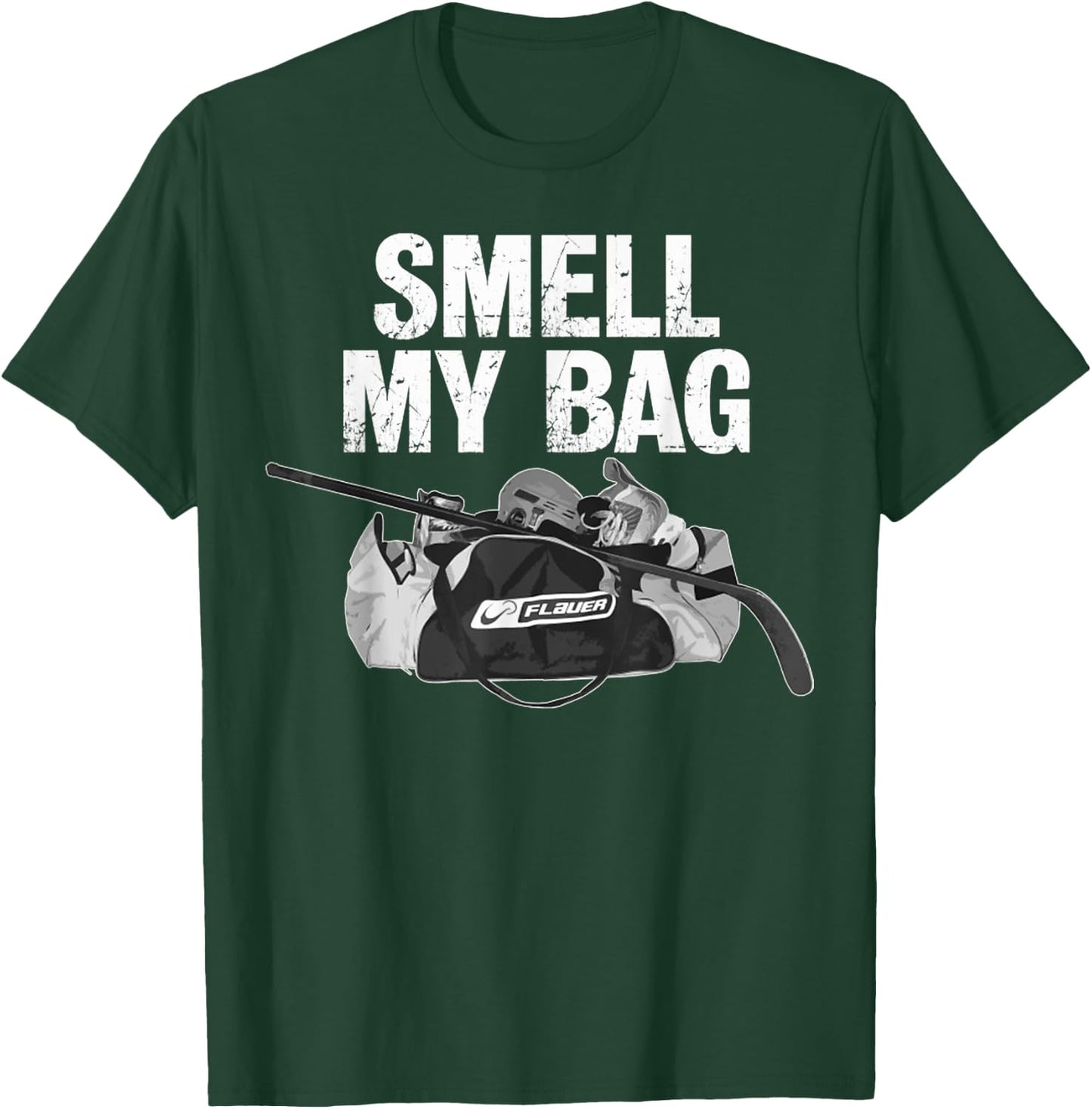Vintage Smell My Bag Retro smelly hockey player's hockey bag T-Shirt - T-Shirt | Forest