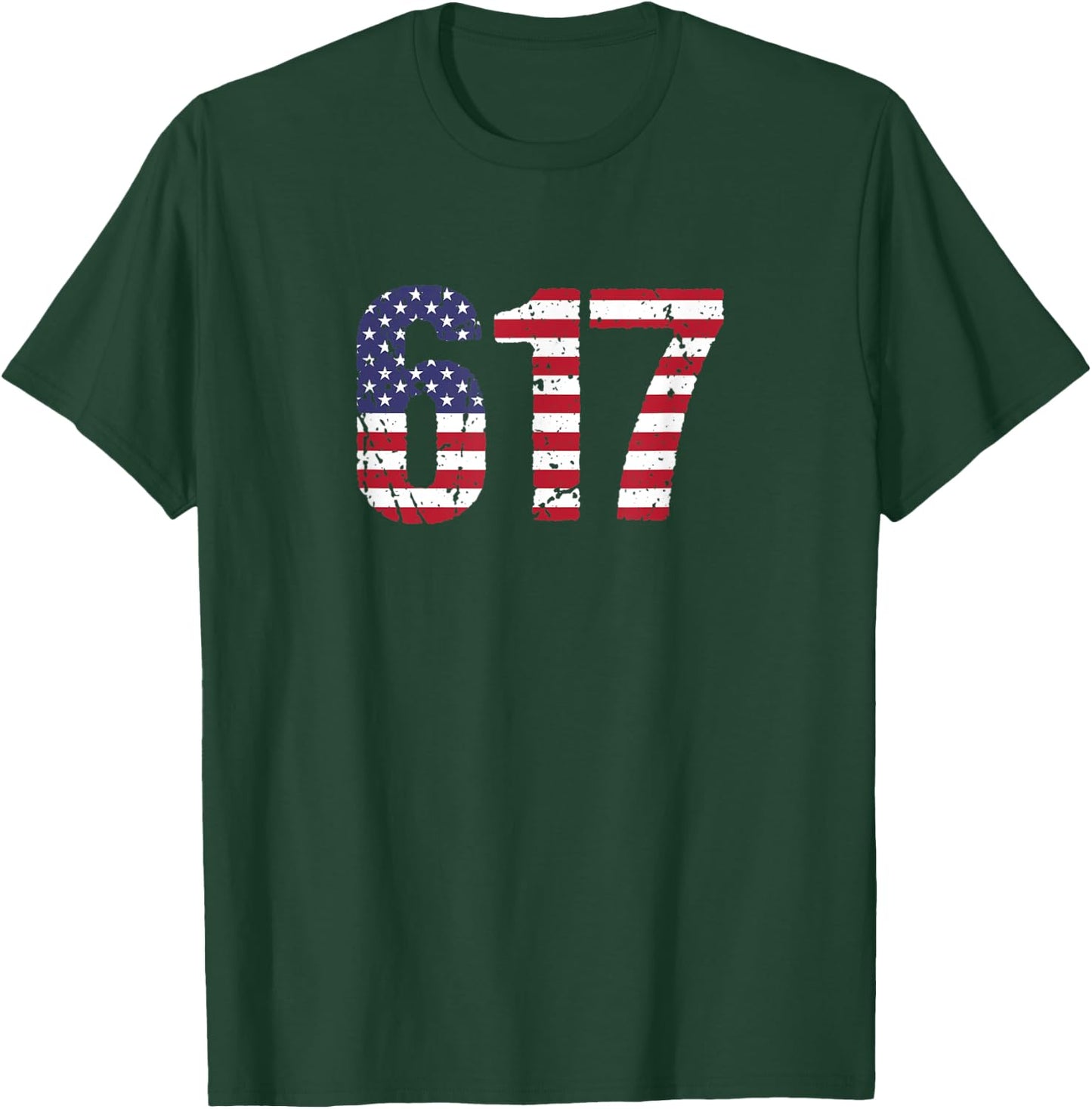617 Massachusetts Area Code T-Shirt - T-Shirt | Forest