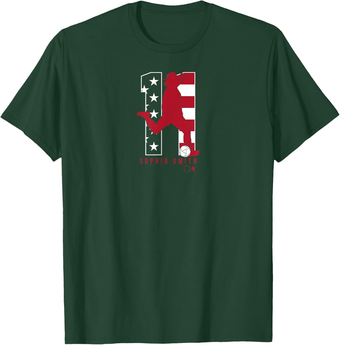 Sophia Smith 11: USWNT Players Association - USA Soccer T-Shirt - T-Shirt | Forest