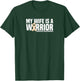 My Wife is a Warrior Endometrial Cancer Awareness T-Shirt - T-Shirt | Forest