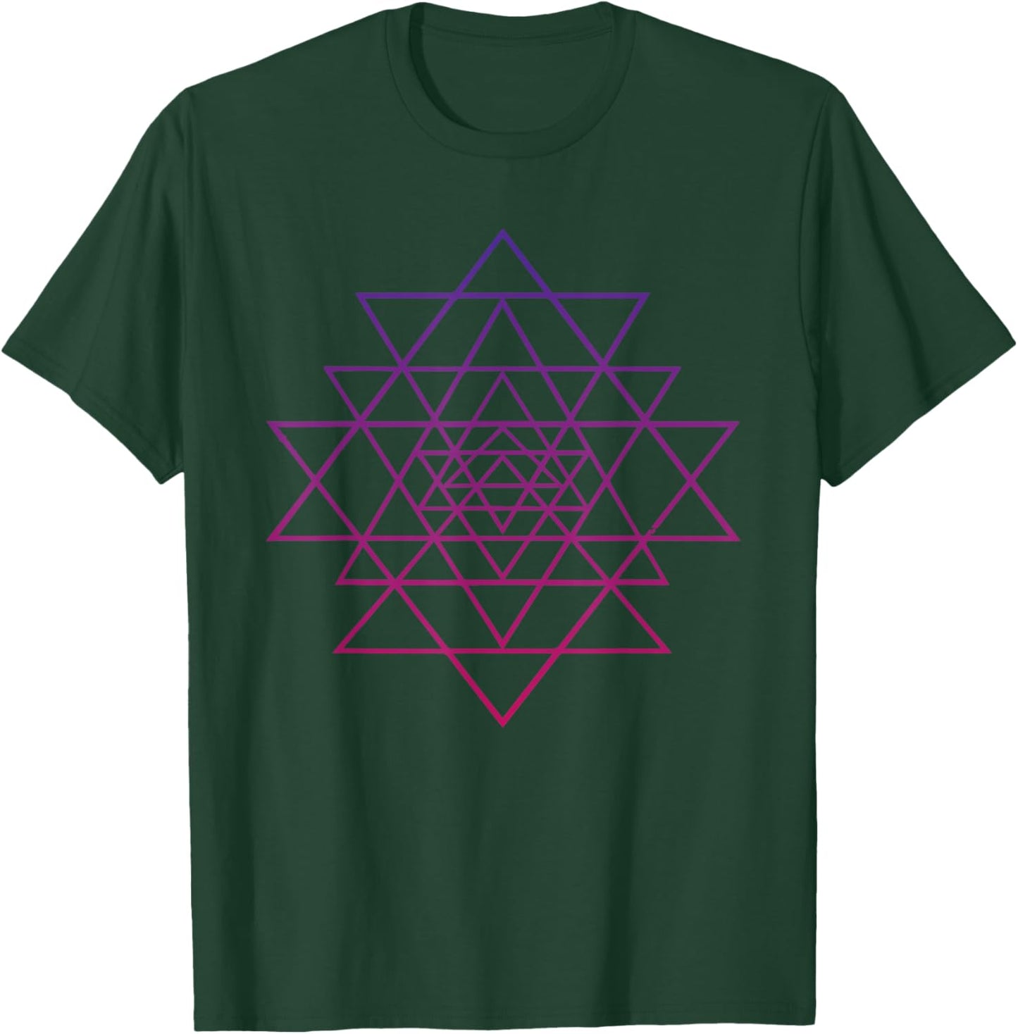Sri Yantra Hindu Tantra Flower of Life T-Shirt - T-Shirt | Forest
