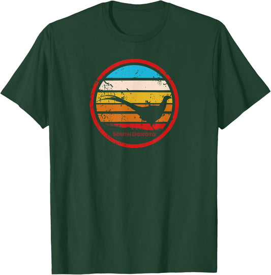 South Dakota Vintage Retro Pheasant Hunting Season T-Shirt - T-Shirt | Forest