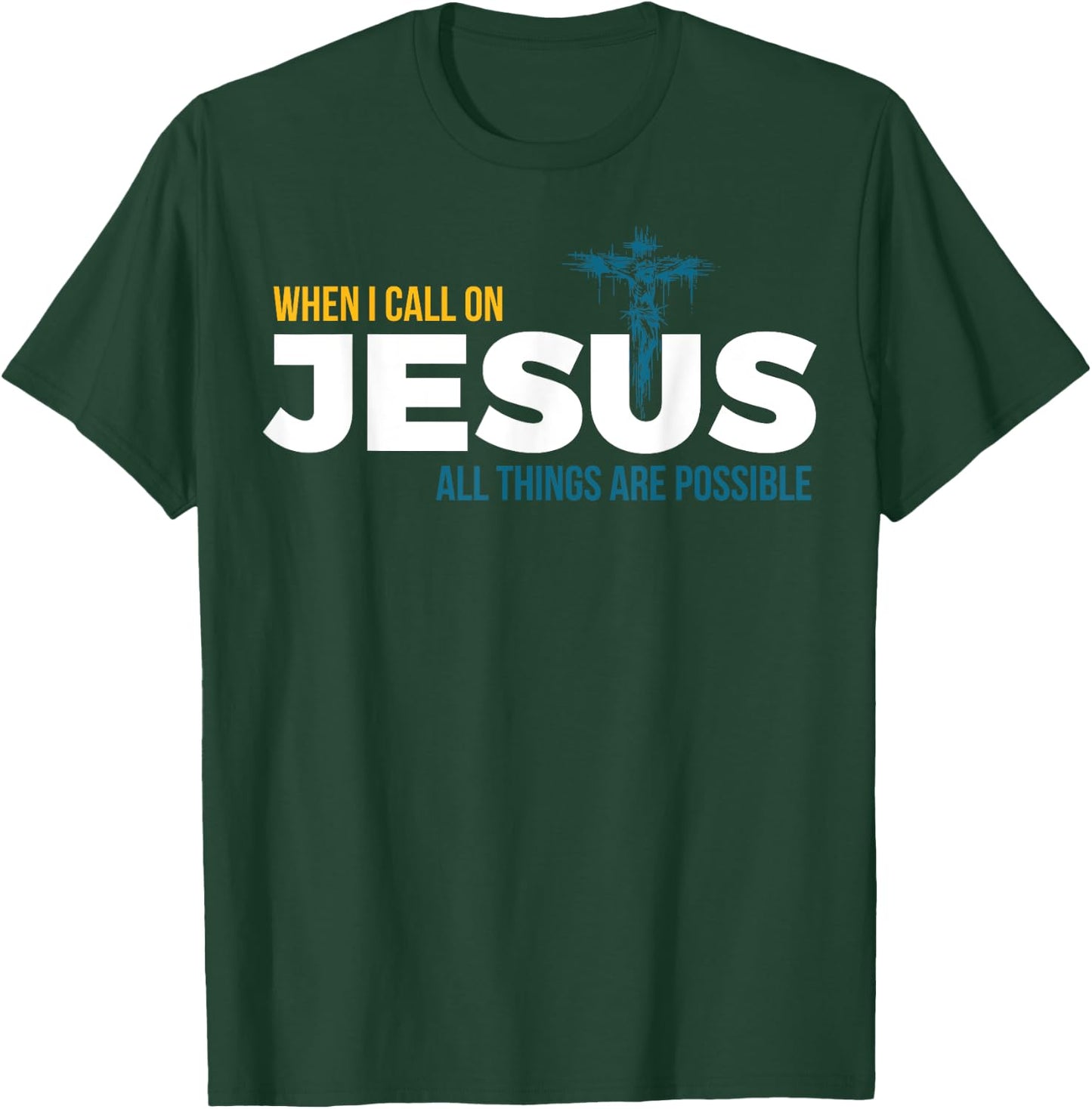 Jesus Christ and Faith Christian Bible and Love Jesus T-Shirt - T-Shirt | Forest