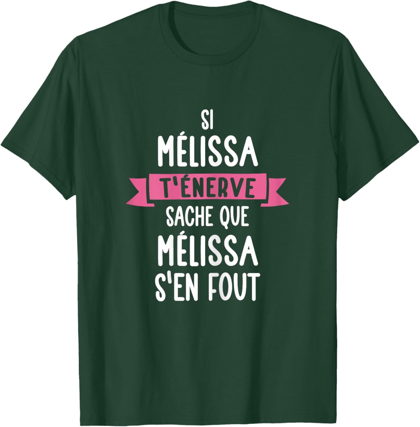Gift Woman Humour Personalised Name Melissa , Black, Female X-Small T-Shirt - T-Shirt | Forest