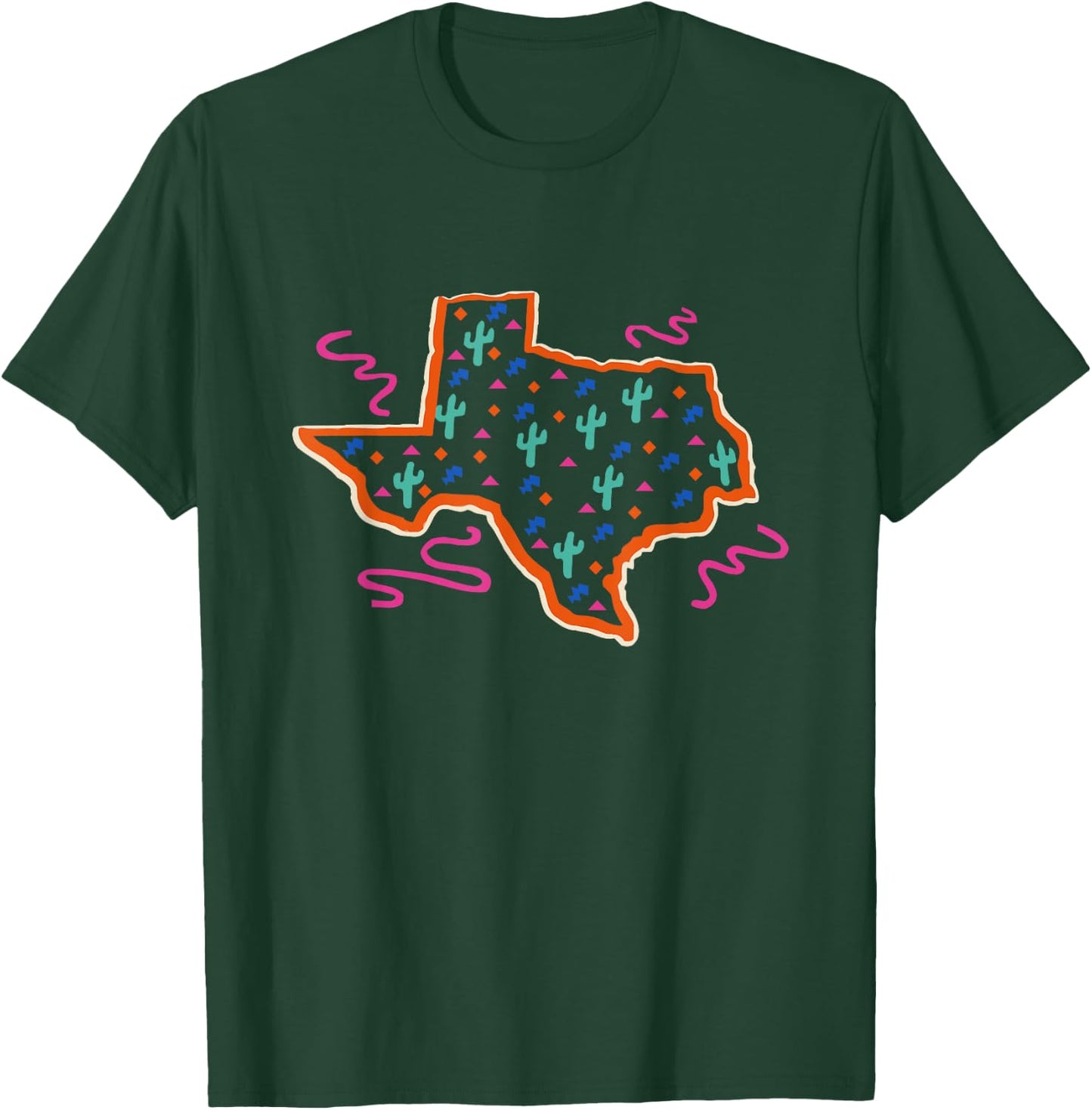 Texas Western Cowgirl Women Girls Cute Graphic T-Shirt - T-Shirt | Forest