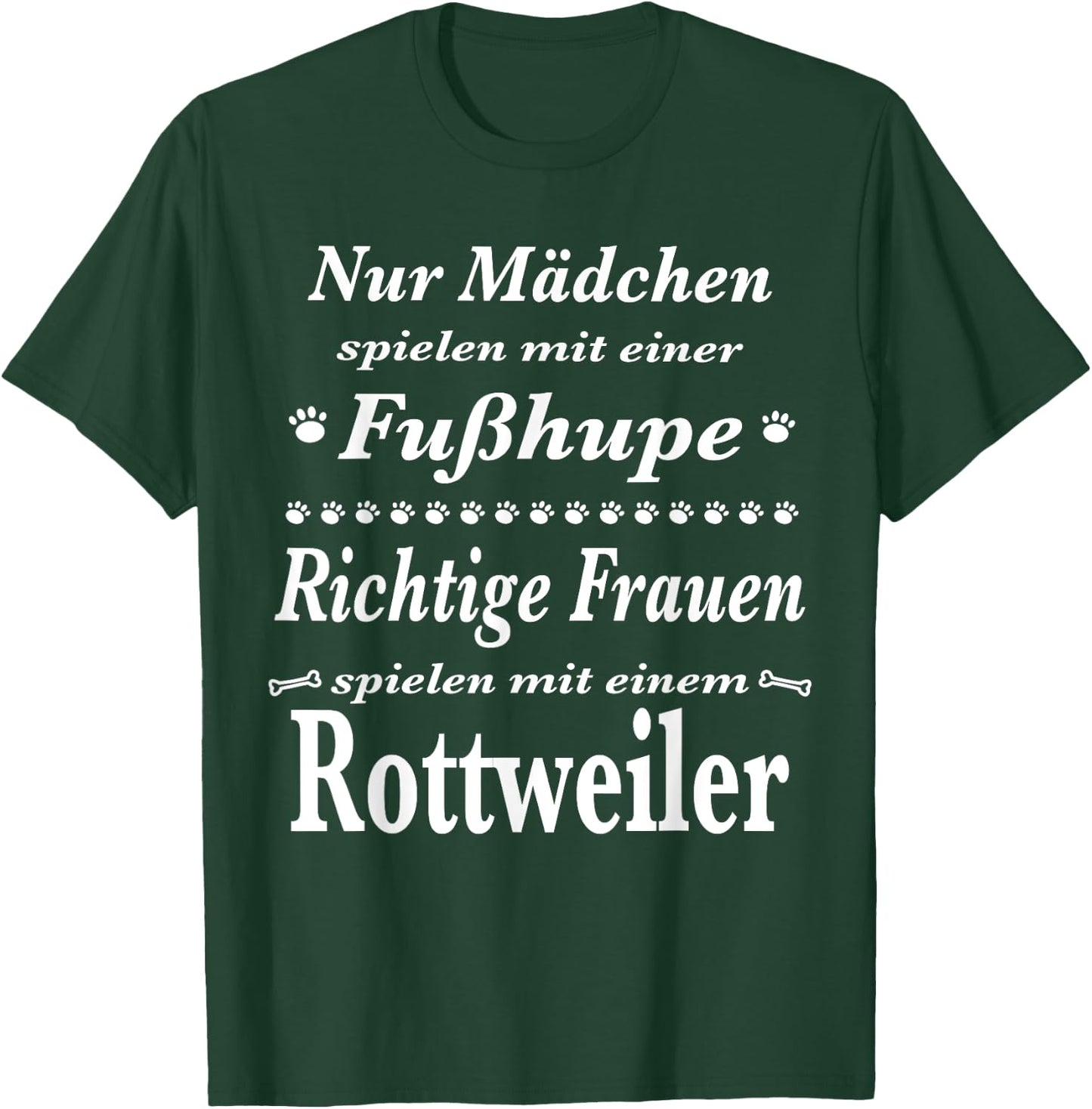 Rottweiler - Rottweiler - Rottweiler Shirt - Foot Horn , black T-Shirt - T-Shirt | Forest