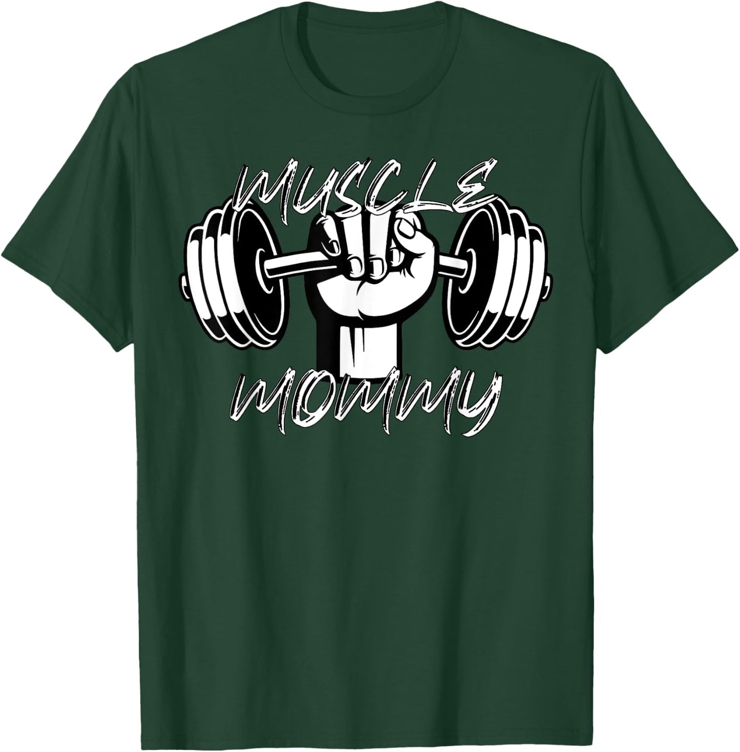 Certified Muscle Mommy | Gym Shirts T-Shirt - T-Shirt | Forest