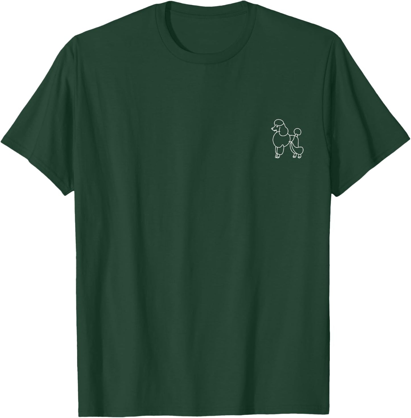 Poodle Minimalism , black T-Shirt - T-Shirt | Forest