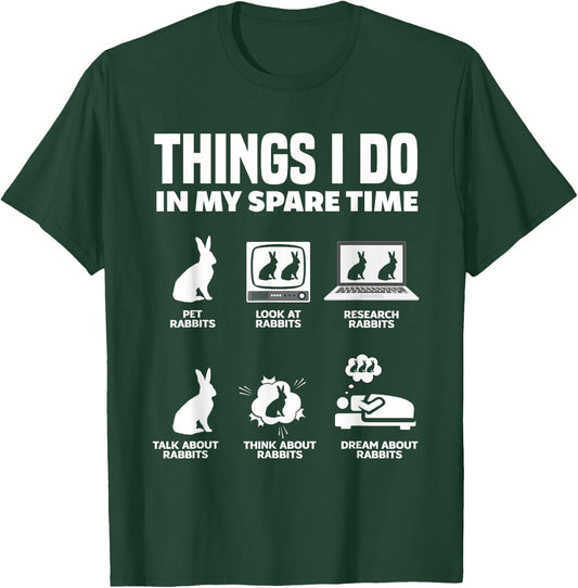 Funny Rabbit Lover Rabbit Owner T-Shirt - T-Shirt | Forest