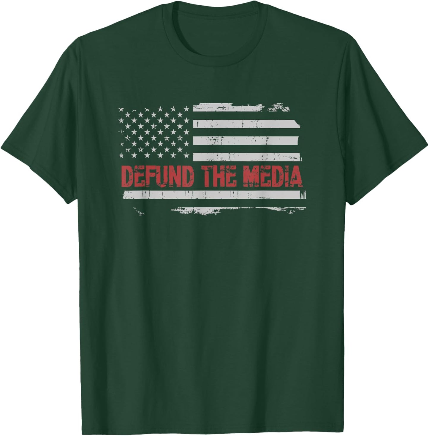Defund the Media, Defund Mainstream Media T-Shirt - T-Shirt | Forest