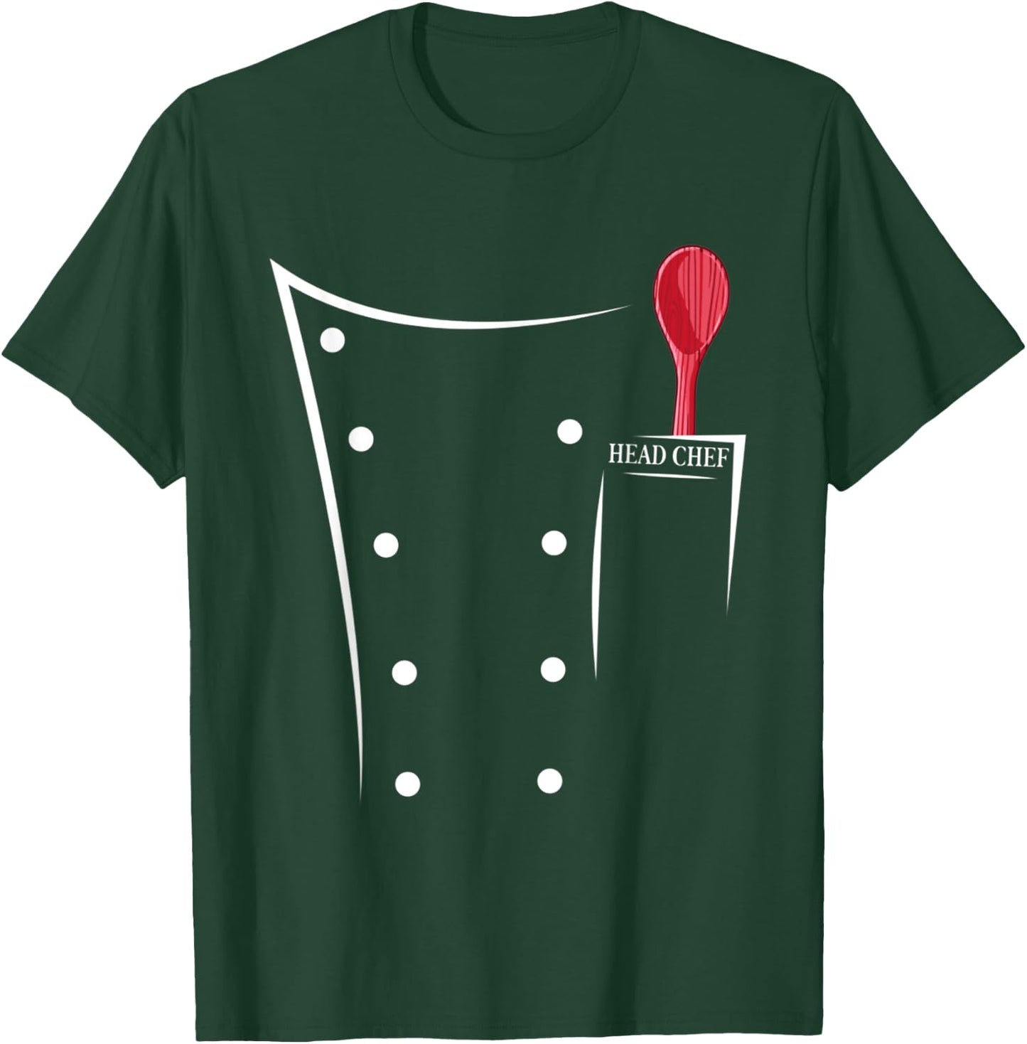 Funny Chef Chef's Jacket Chef BBQ Chef , black T-Shirt - T-Shirt | Forest