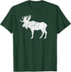 Retro Vintage Distressed Moose T-Shirt - T-Shirt | Forest