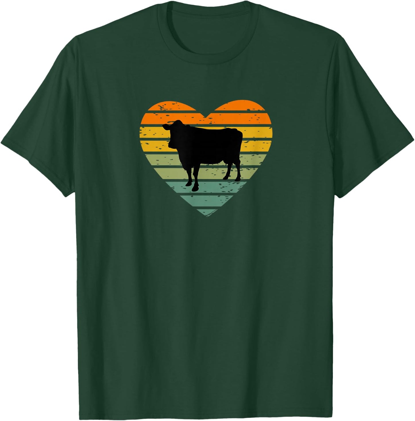 Ich Liebe Kühe Bauernhof Bauer Landwirt Milchkuh Rind Kuhfan T-Shirt - T-Shirt | Forest