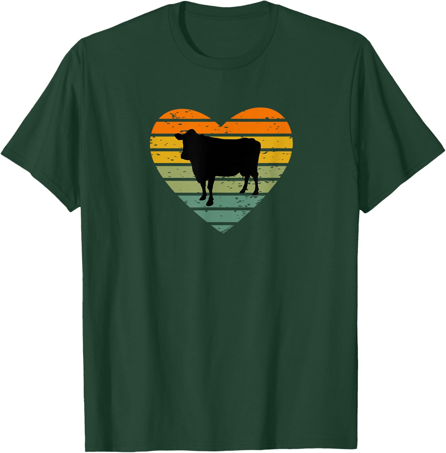 Ich Liebe Kühe Bauernhof Bauer Landwirt Milchkuh Rind Kuhfan T-Shirt - T-Shirt | Forest