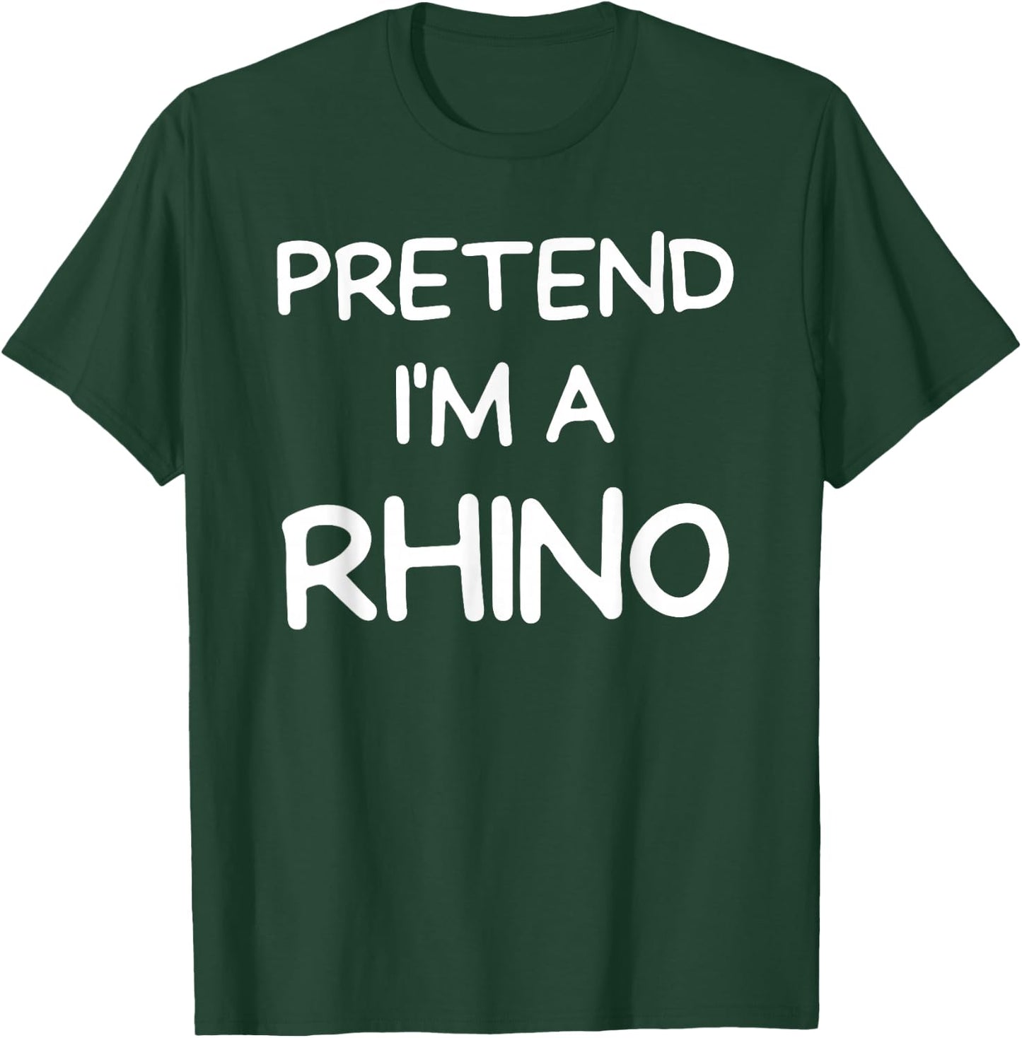pretend I'm A Rhinoceros Halloween Costume T-Shirt - T-Shirt | Forest