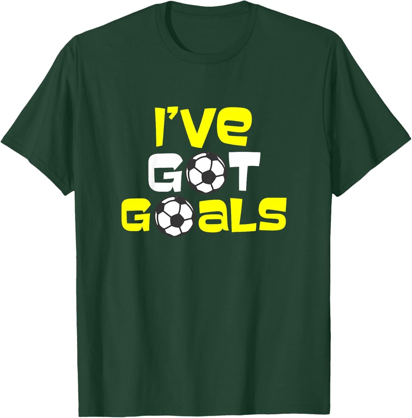 Kids I've Got Goals Soccer Goal Boys Girls T-Shirt - T-Shirt | Forest