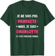 First name I'm not perfect but I'm Charlotte , Black, Female X-Small T-Shirt - T-Shirt | Forest