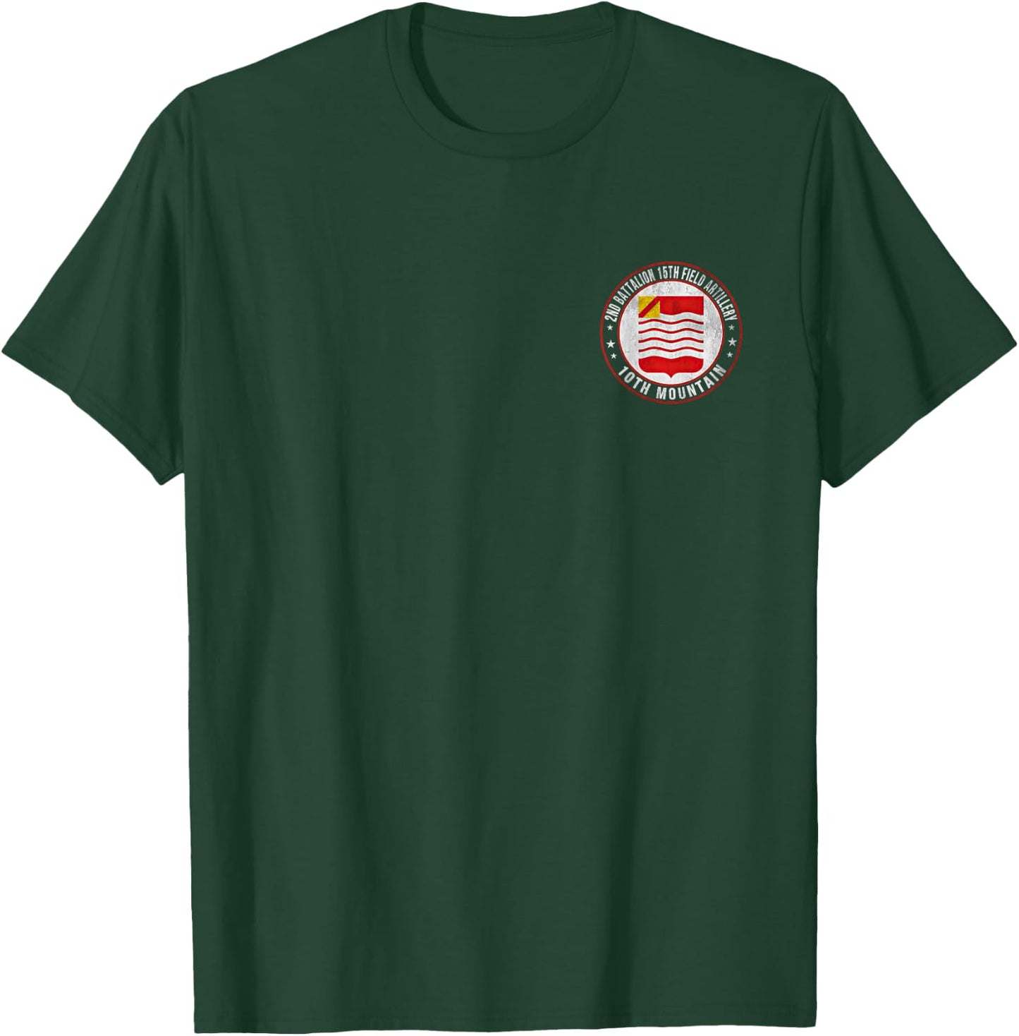 2nd Battalion 15th Field Artillery 10th Mountain Division T-Shirt - T-Shirt | Forest