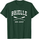 Brielle New Jersey Vintage Nautical Crossed Oars T-Shirt - T-Shirt | Forest