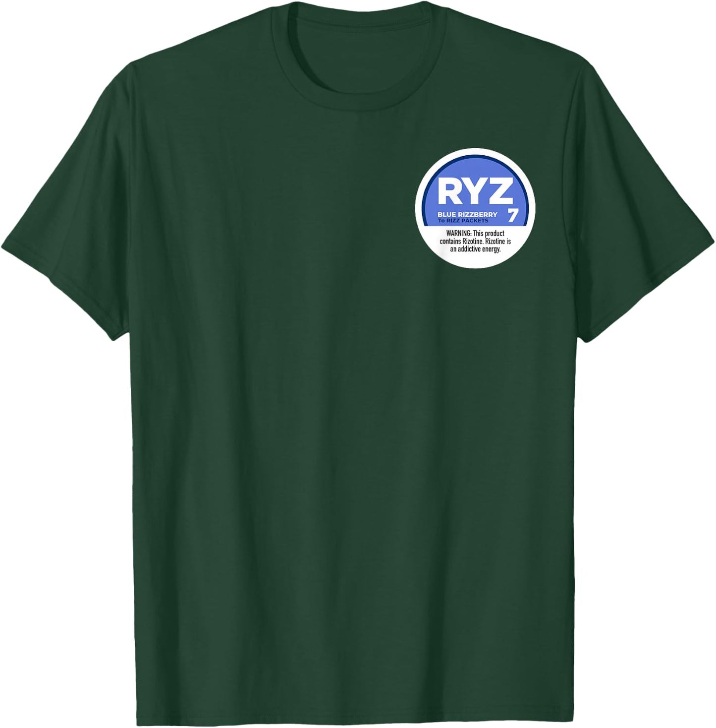 Blue Rizzberry to Rizz Packets Official Front and Back T-Shirt - T-Shirt | Forest