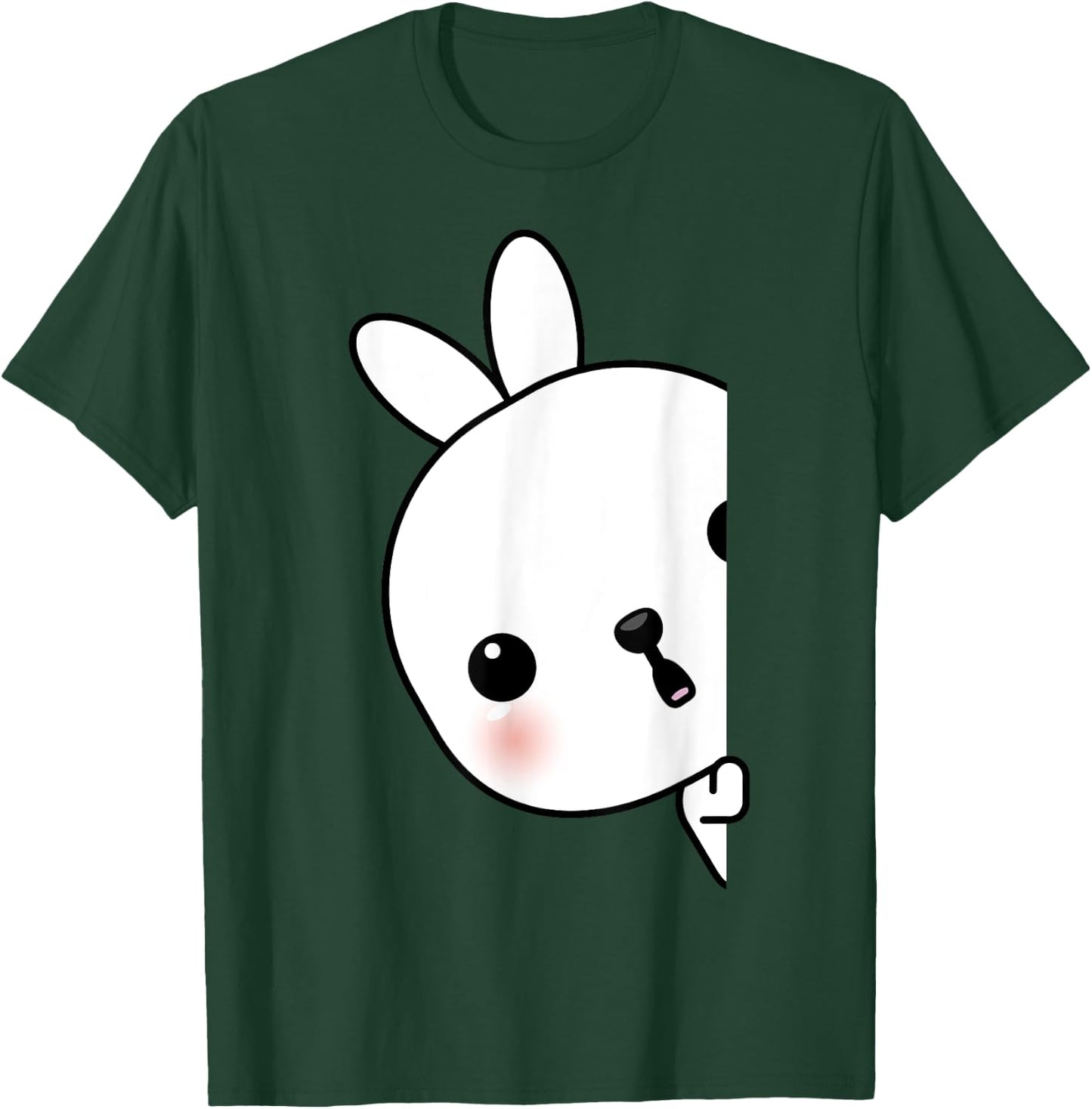 Cute Peaking Bunny Rabbit Costume And Rabbits T-Shirt - T-Shirt | Forest