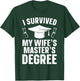 Masters Degree Graduation Art Husband Masters Degree T-Shirt - T-Shirt | Forest