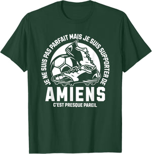 Supporter AMIENS FOOT - FOOTBALL - AMIENS HUMOUR , Black, S T-Shirt - T-Shirt | Forest
