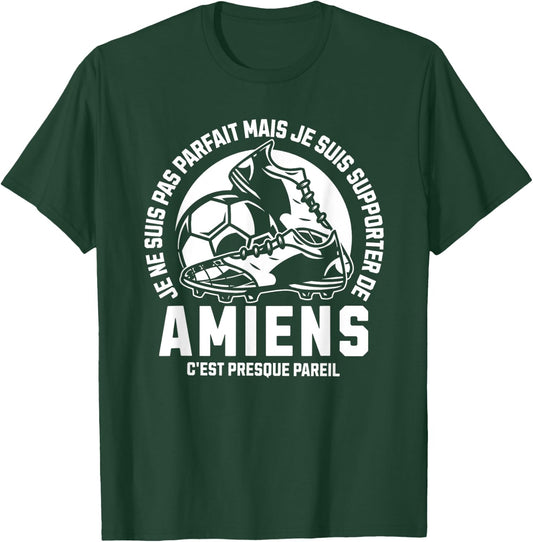 Supporter AMIENS FOOT - FOOTBALL - AMIENS HUMOUR , Black, S T-Shirt - T-Shirt | Forest