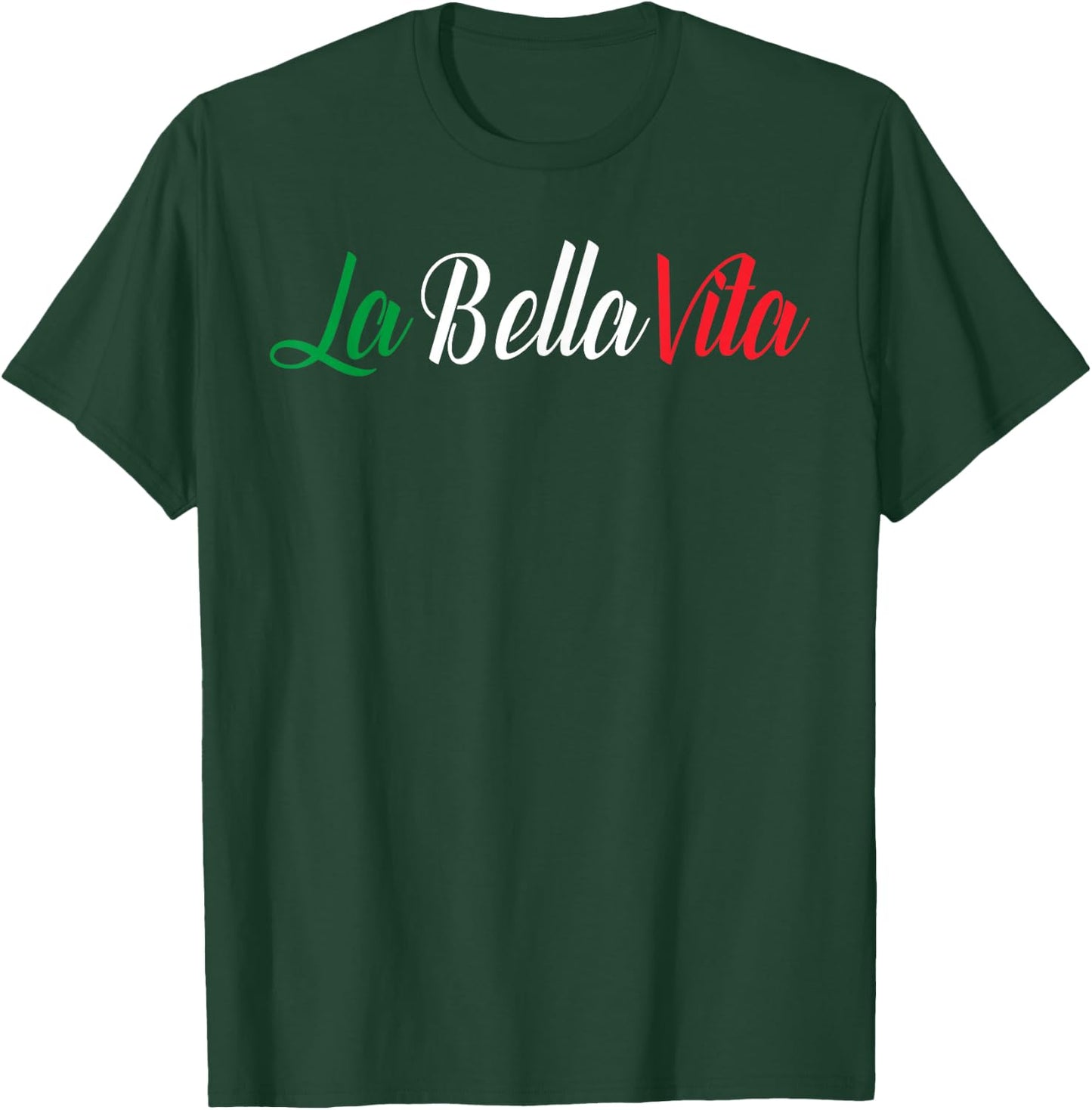 La Bella Vita Italian The Good Life, black T-Shirt - T-Shirt | Forest