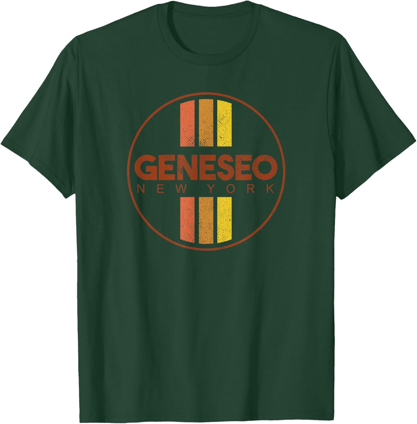 Retro Geneseo New York Vintage 80s Style T-Shirt - T-Shirt | Forest
