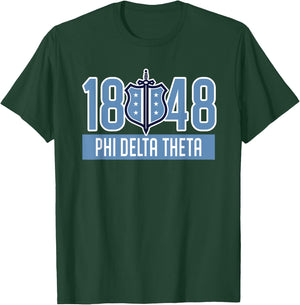 Phi Delta Theta Fraternity Phi Delts Est.1848 Phis T-Shirt - T-Shirt | Forest
