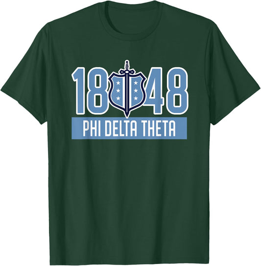 Phi Delta Theta Fraternity Phi Delts Est.1848 Phis T-Shirt - T-Shirt | Forest