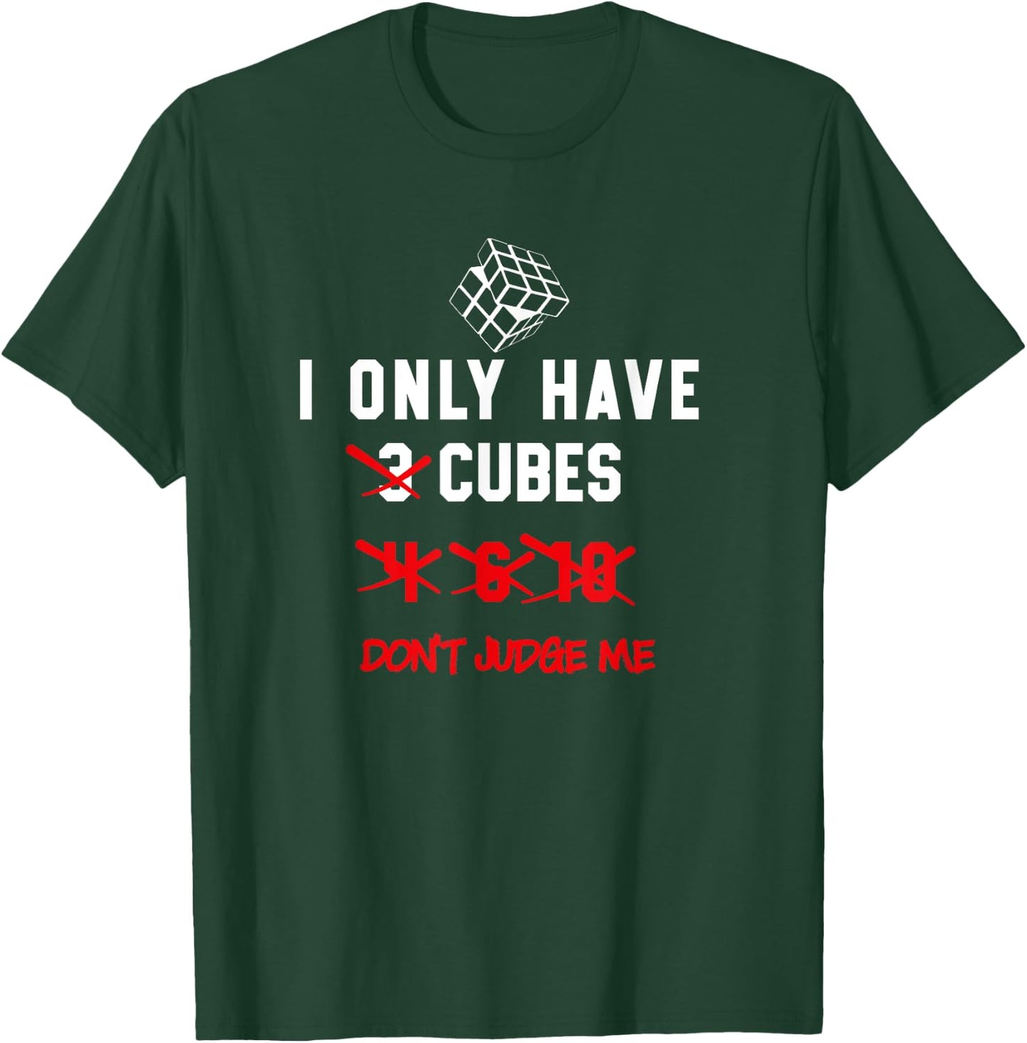 I Only Want Puzzle Cube Funny Speed Cubing Youth Math T-Shirt - T-Shirt | Forest