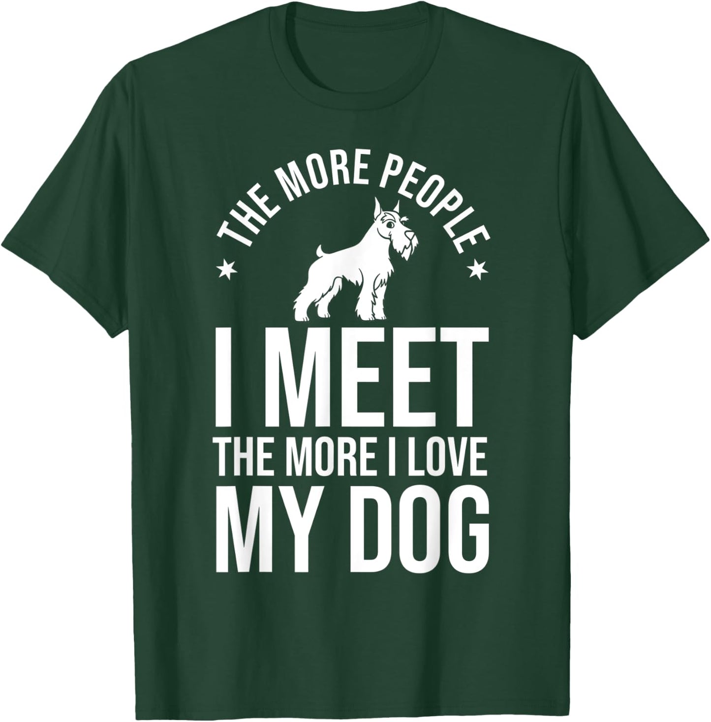 Schnauzer Dog Puppies Owner Lover T-Shirt - T-Shirt | Forest