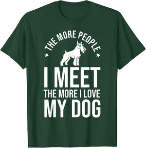 Schnauzer Dog Puppies Owner Lover T-Shirt - T-Shirt | Forest