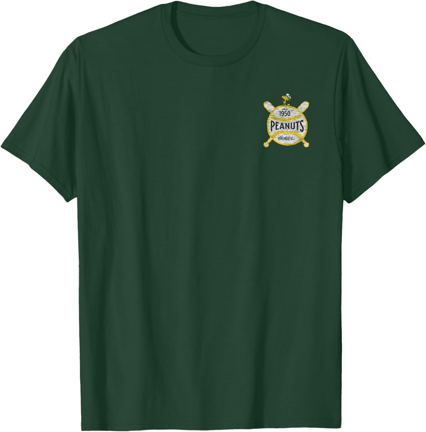 Peanuts - Woodstock Baseball 1950 T-Shirt - T-Shirt | Forest