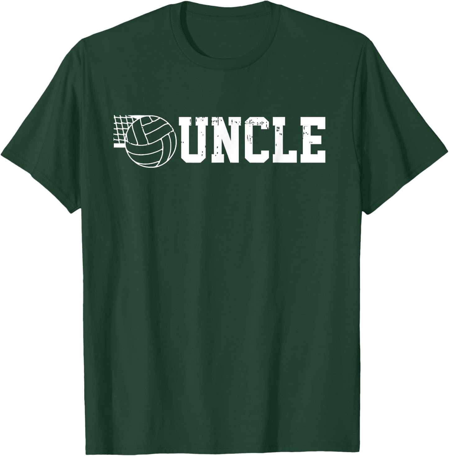Number One Volleyball Uncle Fathers Day Volleyball Uncle T-Shirt - T-Shirt | Forest