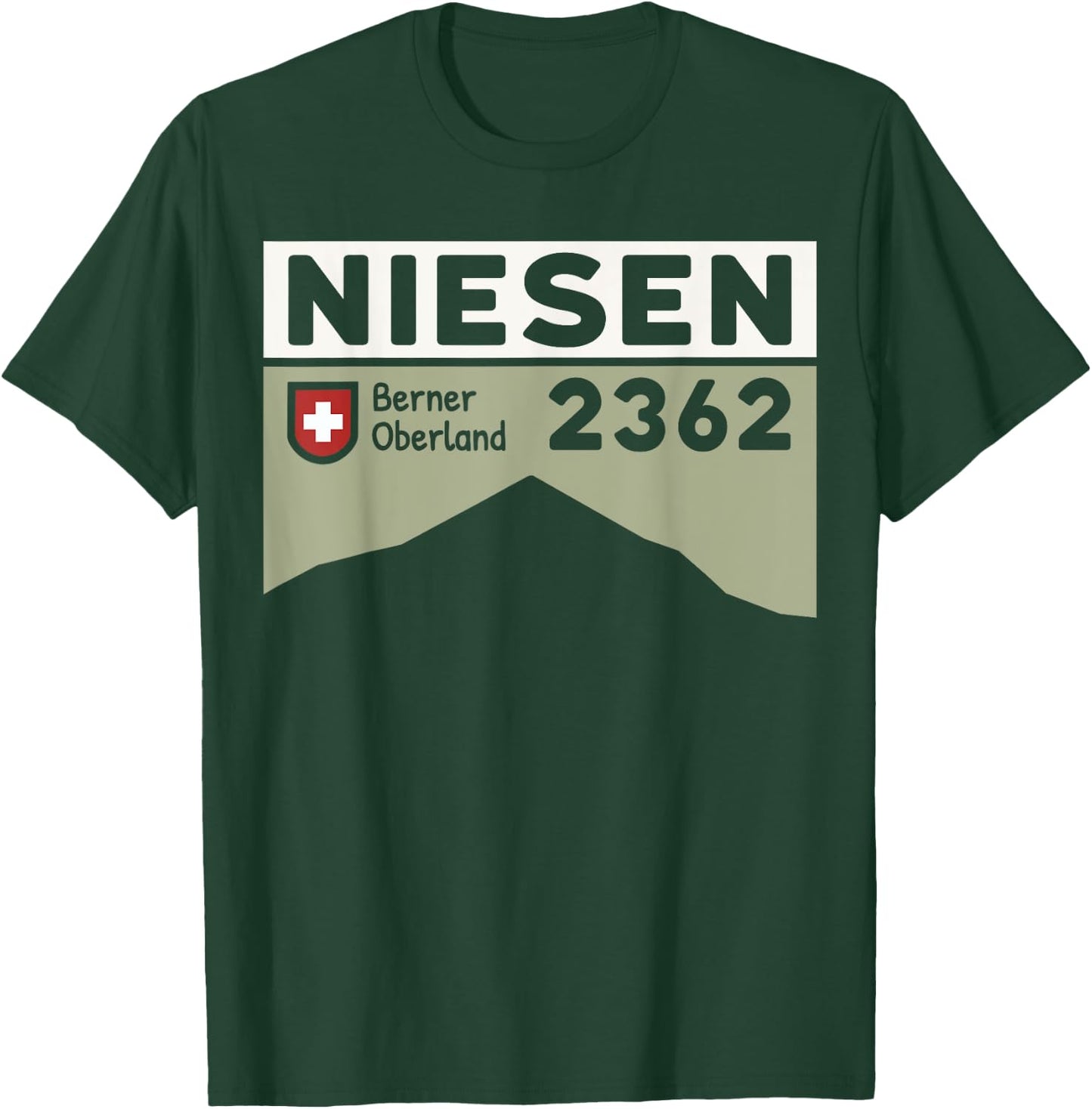 Mount Niesen Hike Switzerland Swiss Skiing Hiking Gifts T-Shirt - T-Shirt | Forest