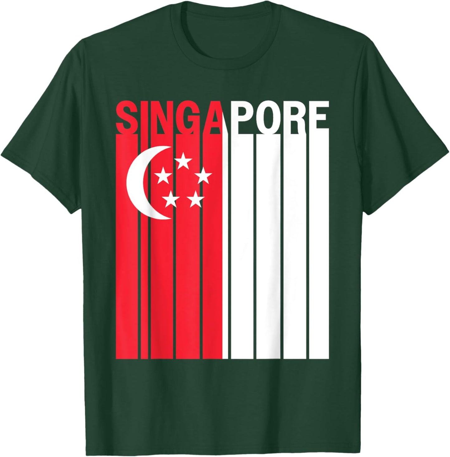 Singapore Flag T-Shirt - T-Shirt | Forest