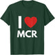 I Love MCR Heart Manchester Love Fan Apparel T-Shirt - T-Shirt | Forest