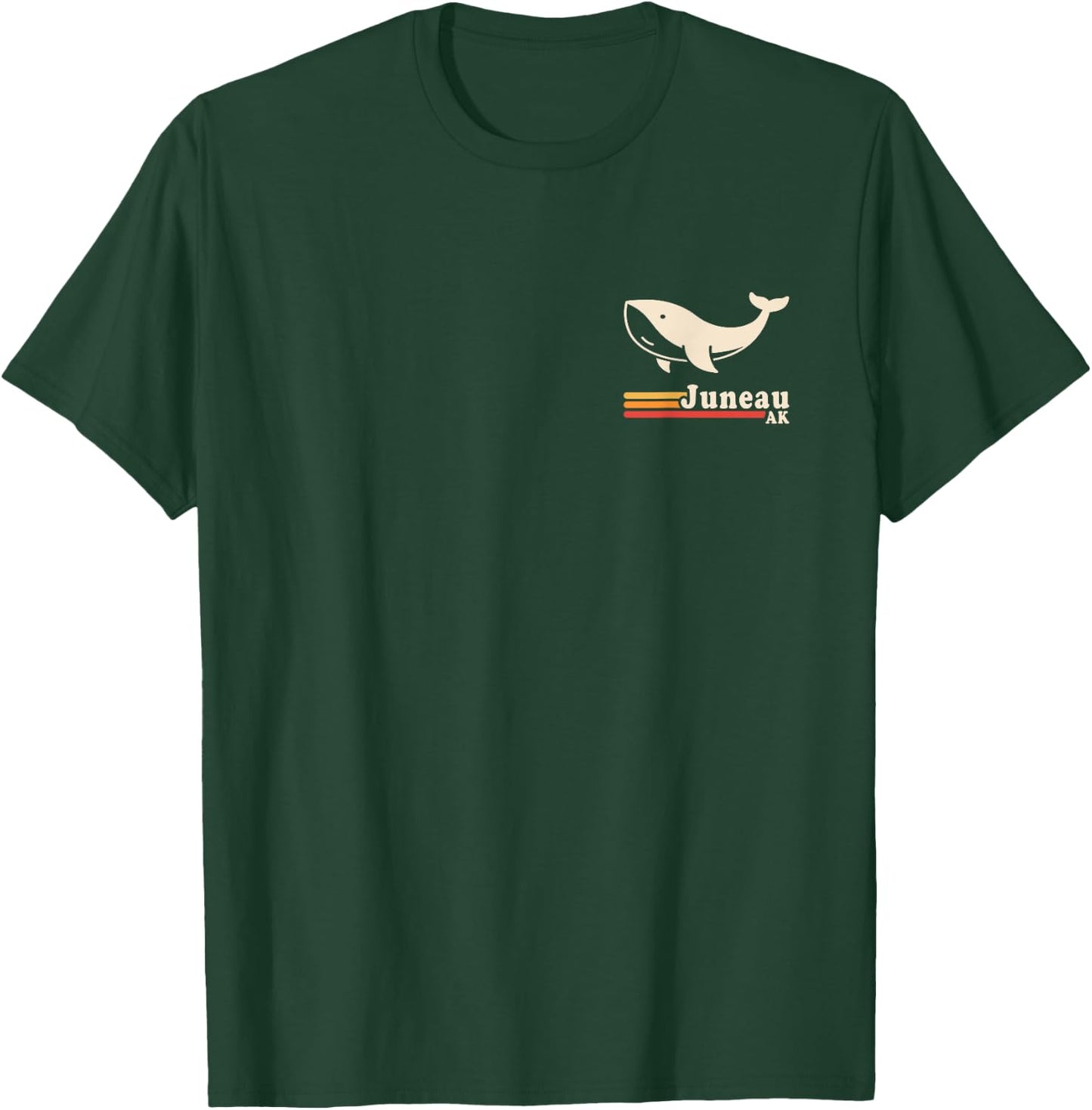 Retro Juneau Alaska Whale Watching T-Shirt - T-Shirt | Forest