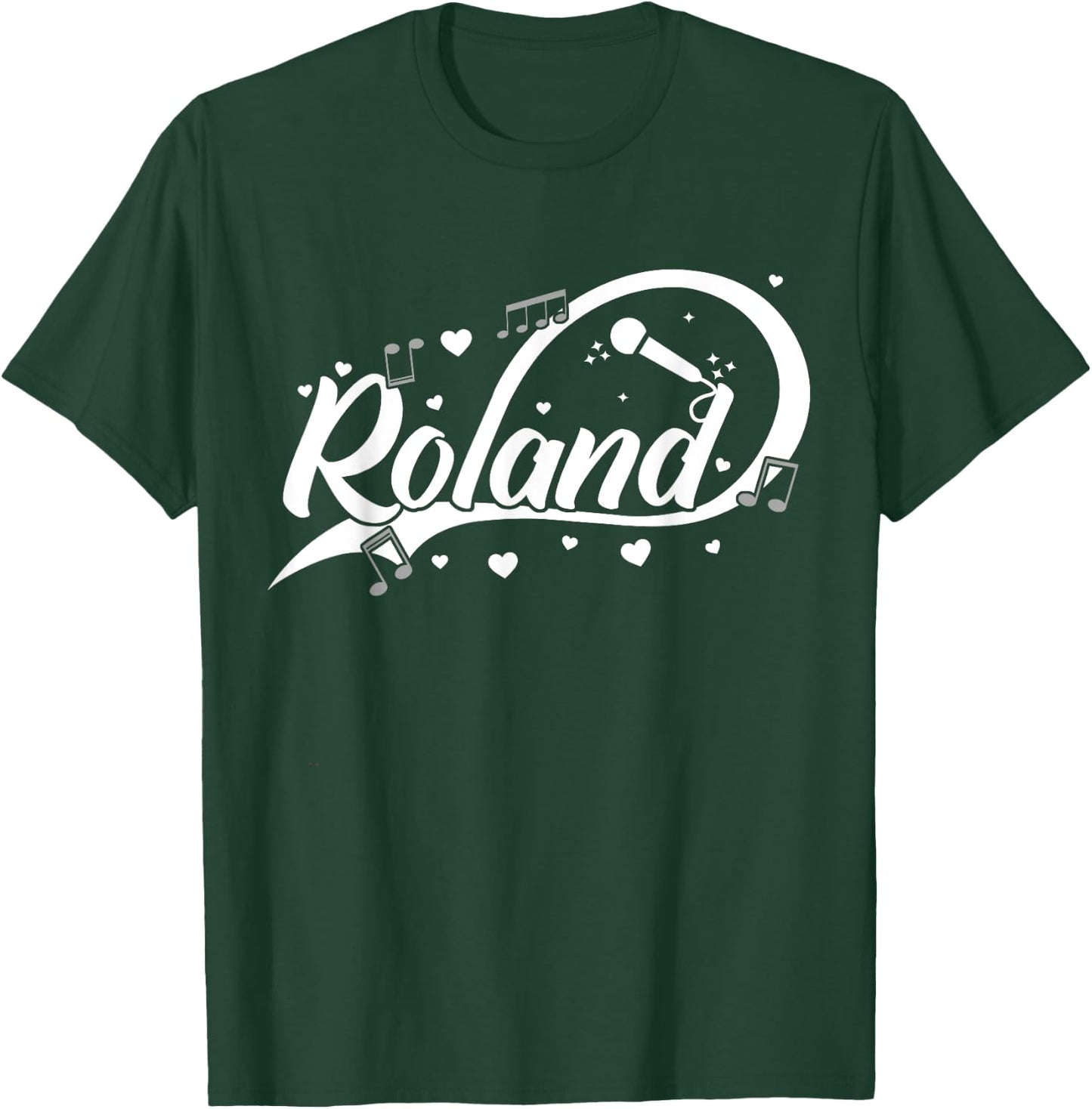 Roland | Mikrophon | Mikrofon T-Shirt - T-Shirt | Forest