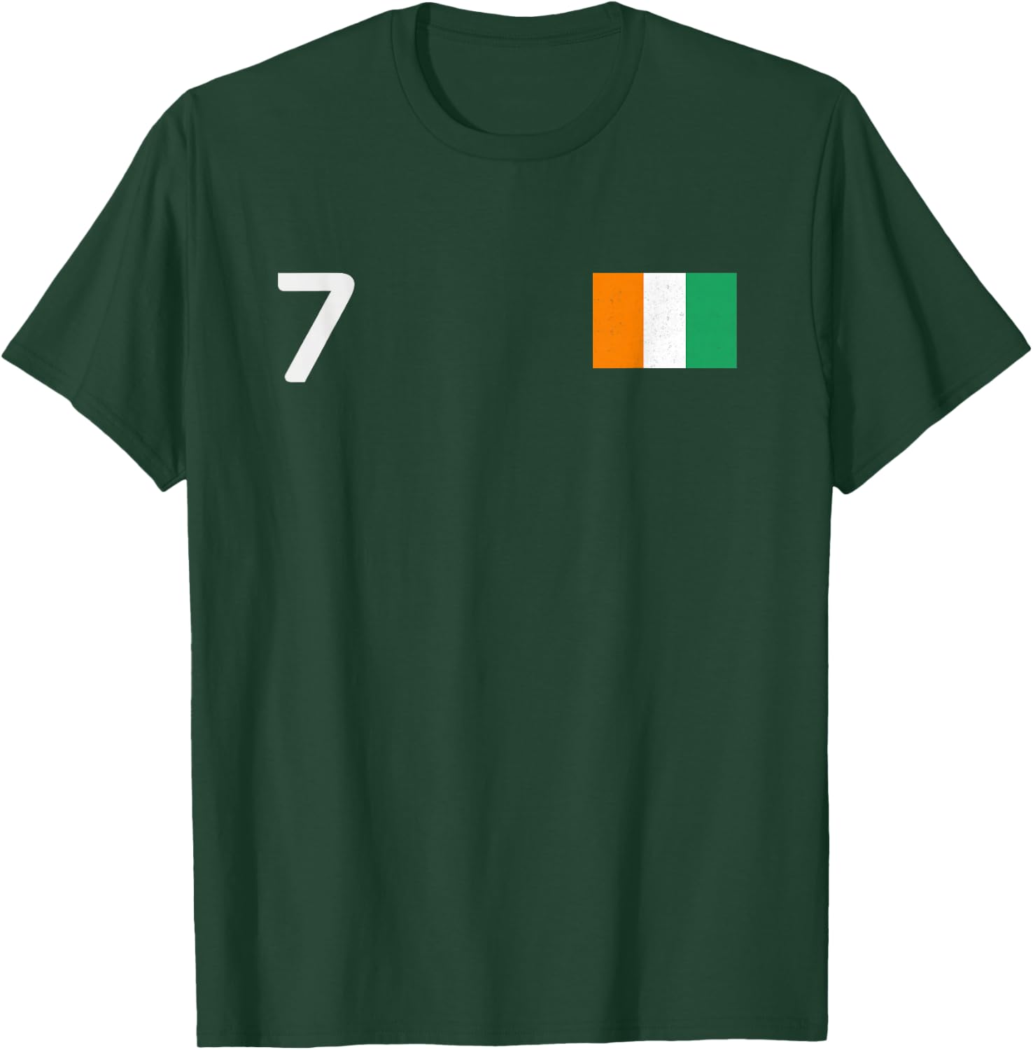 Ivory Coast Number 7 National Flag Country Pride Heritage T-Shirt - T-Shirt | Forest