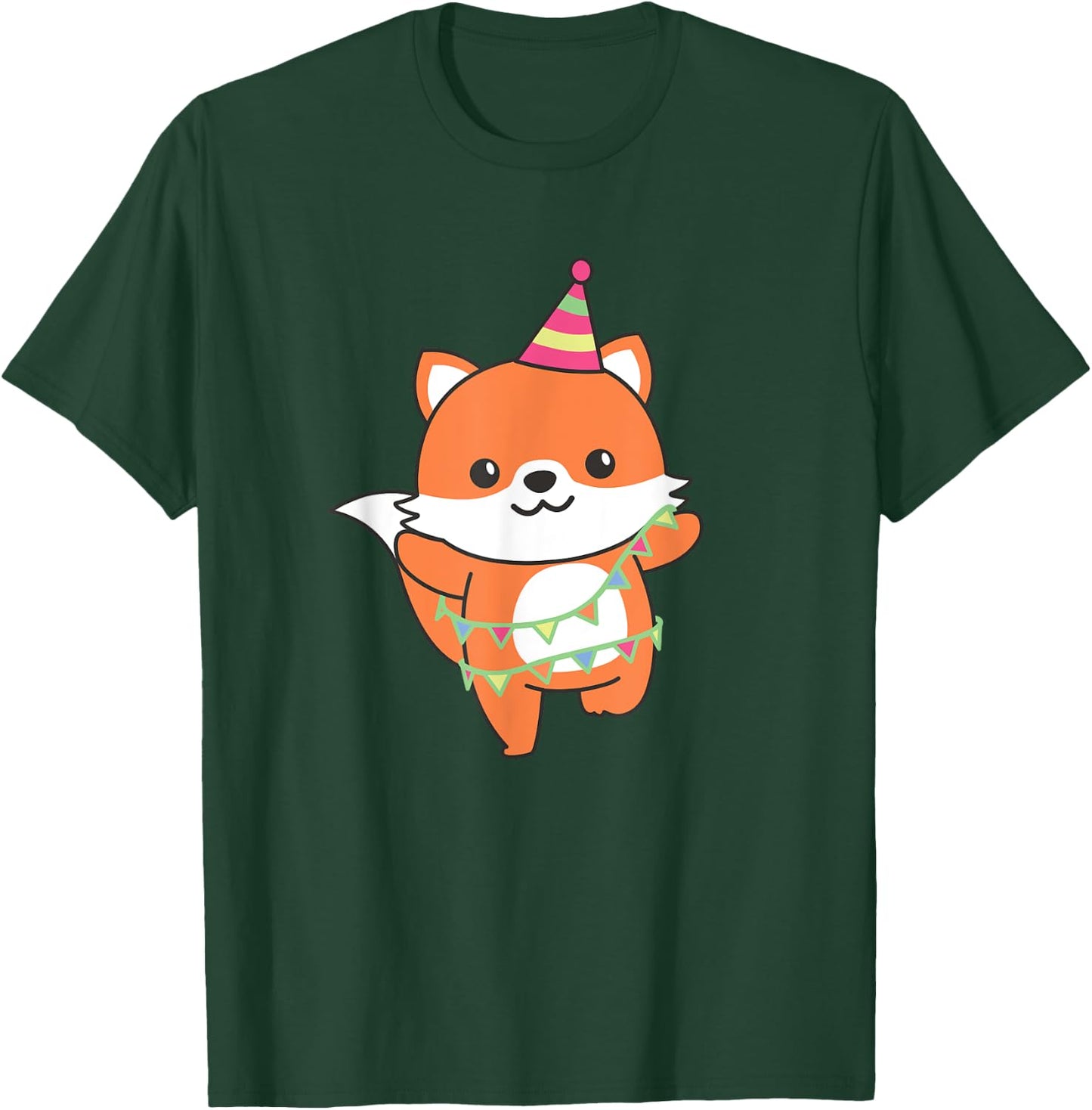 Fox Birthday For Children A Birthday Fox T-Shirt - T-Shirt | Forest